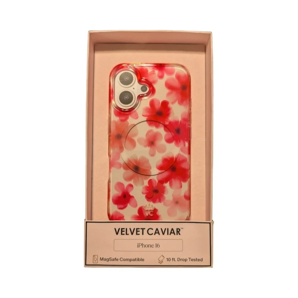 Z4-N VELVET CAVIAR - MagSafe Case for Apple iPhone 16 - Cherry Blossom‎